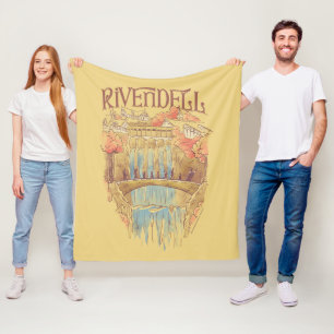 RIVENDELL™ Fellowship Watercolor Illustration Fleece Blanket
