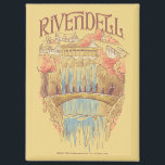 RIVENDELL™ Fellowship Watercolor Illustration Magnet<br><div class="desc">Escape to the hidden valley of Rivendell™ with this enchanting Lord of the Rings™ design inspired by the beauty and serenity of the Elven refuge. Featuring graceful bridges, cascading waterfalls, and elegant architecture nestled among autumn-kissed trees, this artwork captures the peaceful majesty of the Last Homely House. The Fellowship travels...</div>