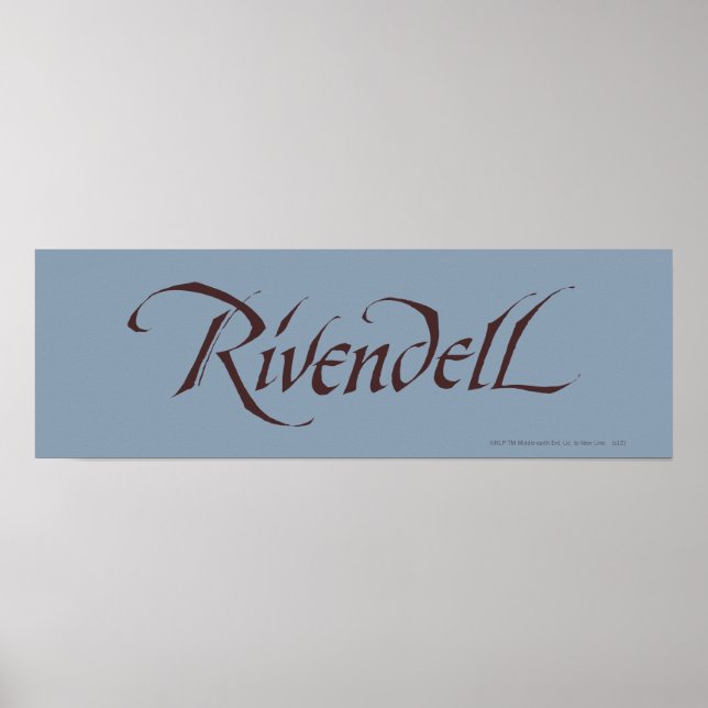 Rivendell Name Solid Poster (Front)
