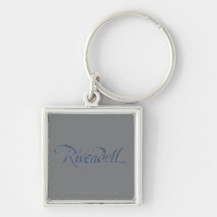 Rivendell Name Textured Keychain