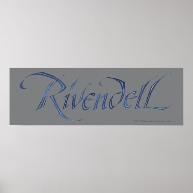 Rivendell Name Textured Poster (Front)