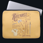 RIVENDELL™ Watercolor Collage Graphic Laptop Sleeve<br><div class="desc">Journey across Middle-Earth™ with this beautifully illustrated Lord of the Rings™ design featuring Rivendell™. Featuring an artful collection of iconic elements — including an Elven blade, bow, axe, staff, and the One Ring — this collage captures the strength, unity, and quiet wisdom found within the Fellowship. Meaningful phrases like “You...</div>