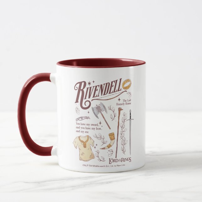 RIVENDELL™ Watercolor Collage Graphic Mug (Left)