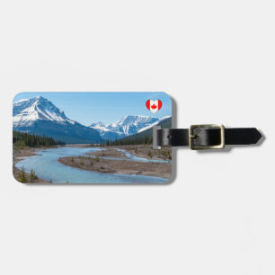 River along Icefields Parkway Highway 93 - Canada Luggage Tag