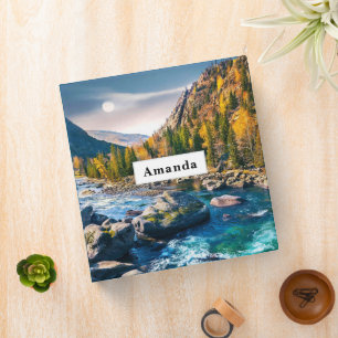River and Mountains Scenic Photo Binder