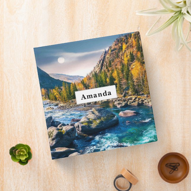 River and Mountains Scenic Photo Binder (In Situ)
