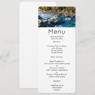 River and Mountains Scenic Photo Invitation