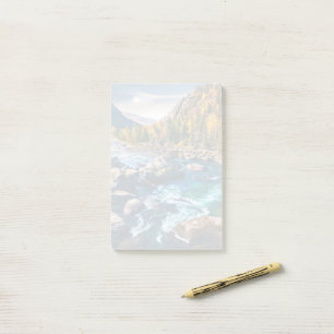 River and Mountains Scenic Photo Post-it Notes