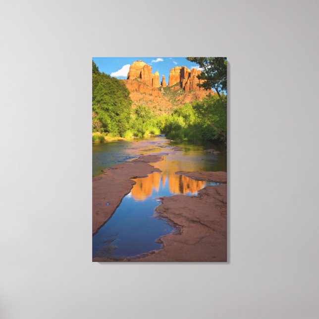 River at Red Rock Crossing, Arizona Canvas Print (Front)
