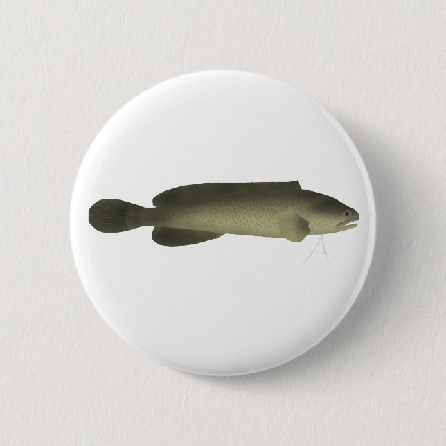River Blackfish Print, Value Poster Paper (Matte) 2 Inch Round Button (Front)