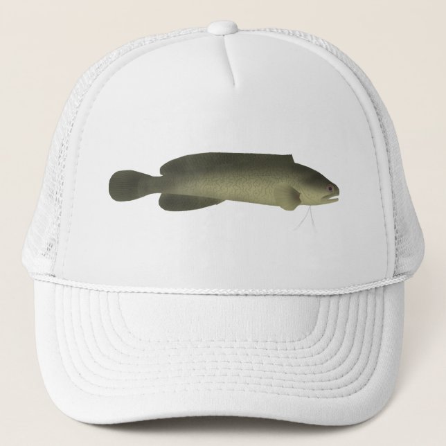 River Blackfish Print, Value Poster Paper (Matte) Trucker Hat (Front)
