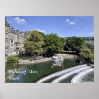 River Boat and Kayaking at Pulteney Weir, Bath