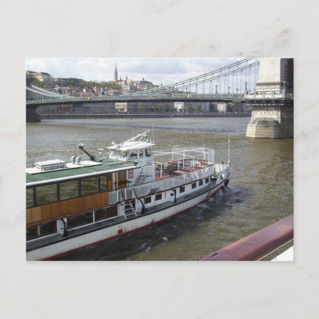 River Boat on the Danube Postcard (Front)
