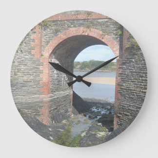 river bridge large clock