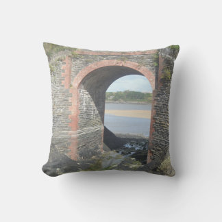 river bridge throw pillow