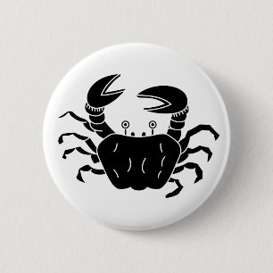 River Crab 2 Inch Round Button