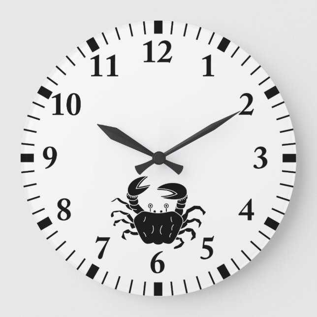 River Crab Large Clock (Front)