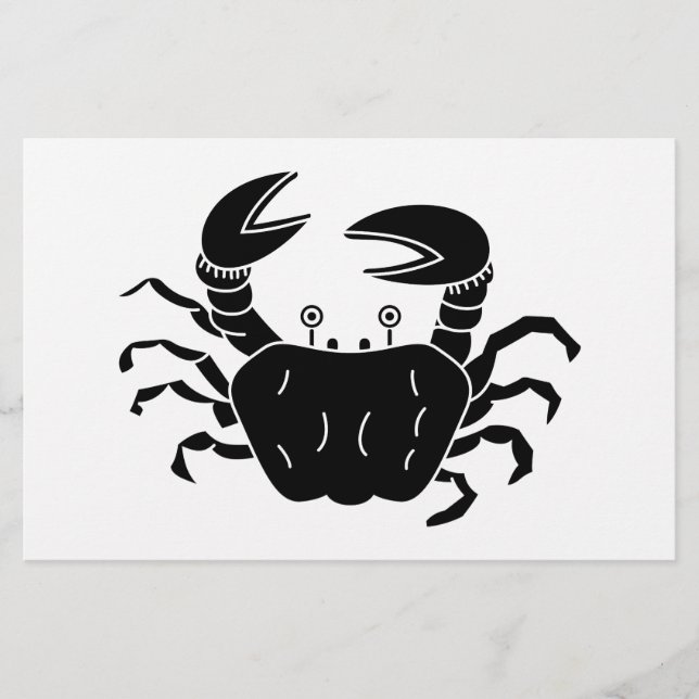 River Crab Stationery (Front)