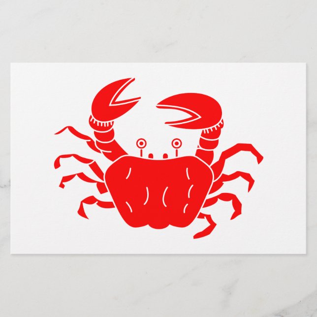 River Crab Stationery (Front)