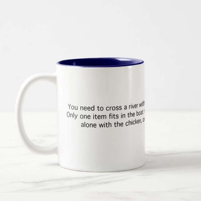 River Crossing Two-Tone Coffee Mug (Left)