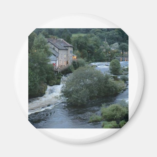 River Dee at Llangollen, Wales Magnet (Front)