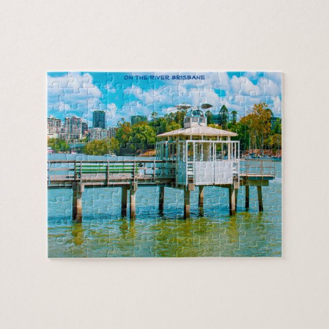 River Dock Brisbane Jigsaw Puzzle (Horizontal)