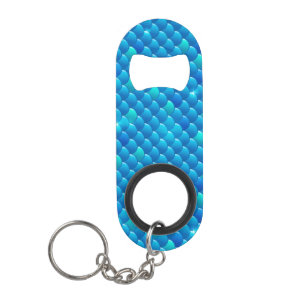 river fish scales keychain bottle opener
