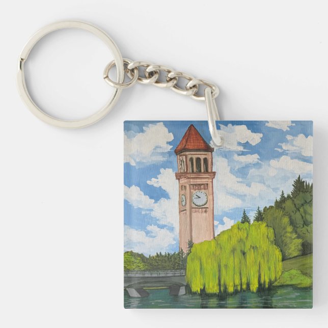 River Front Park View  Keychain (Front)