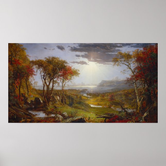 River Hudson - Jasper F. Cropsey Fine Art Poster (Front)