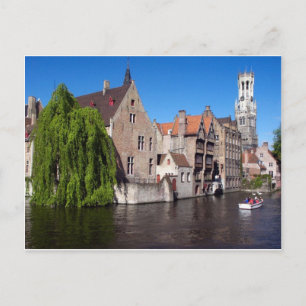 River in Brugge, Belgium Postcard