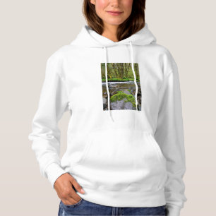 River in green forest, Oregon Hoodie