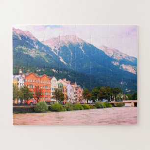 River Inn at Innsbruck Austria Jigsaw Puzzle