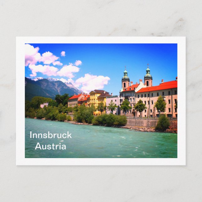 River Inn Innsbruck Austria Postcard (Front)