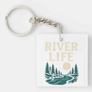 River Is Life Acrylic Keychain 