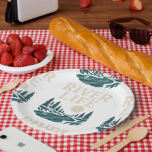 River Is Life Paper Plates – Nature Inspired Party