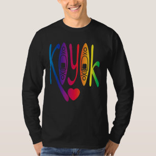 River Kayaking Heart For Lake Kayak Trip Boating T-Shirt