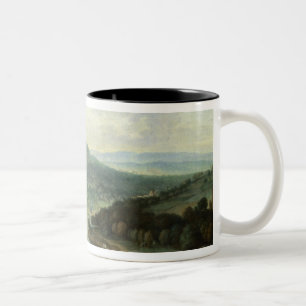 River Landscape, 1697 Two-Tone Coffee Mug