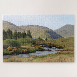 River Landscape, Co. Mayo, Ireland. Jigsaw Puzzle