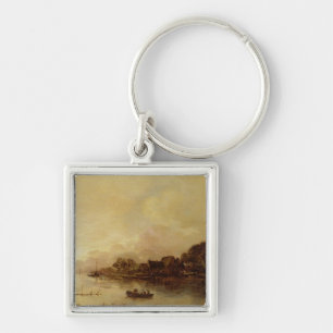 River landscape keychain