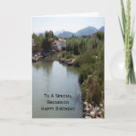 River Landscape Personalised Grandson Birthday Card<br><div class="desc">Greeting card river landscape grandson birthday card. Customise this birthday card with any text then have it printed and sent to you or instantly download it to your mobile device. Should you require any help with customising then contact us through the link on this page. Landscape photography personalised grandson birthday...</div>
