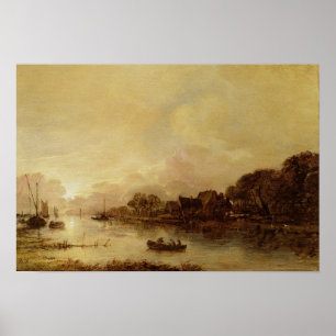 River landscape poster
