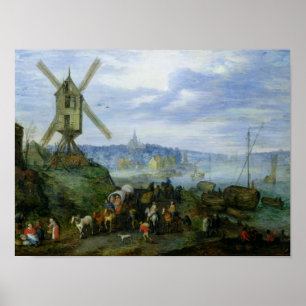 River Landscape Poster