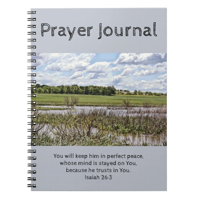 River Landscape Scene Prayer Journal (Front)