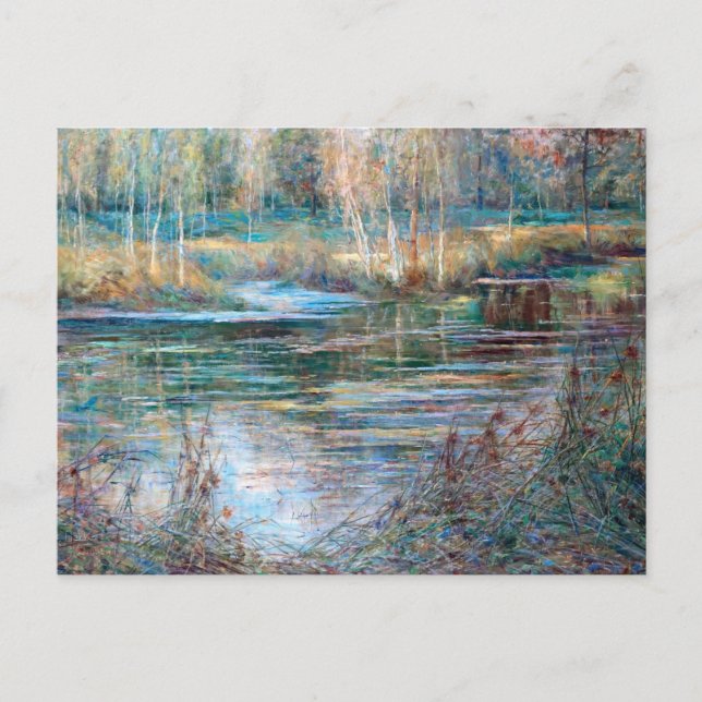 River Landscape, Val-Saint-Martin by Julia Beck Postcard (Front)