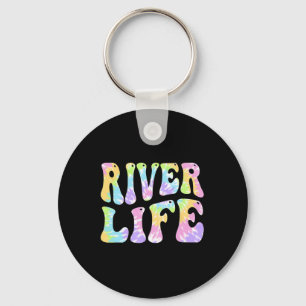 River Life Fun Fishing Boating River Bum Women Gir Keychain