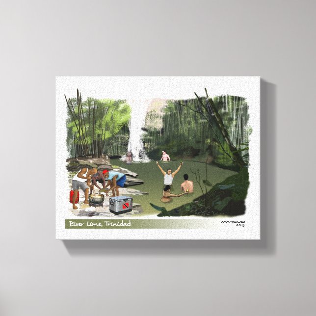 River Lime, Trinidad Canvas Print (Front)