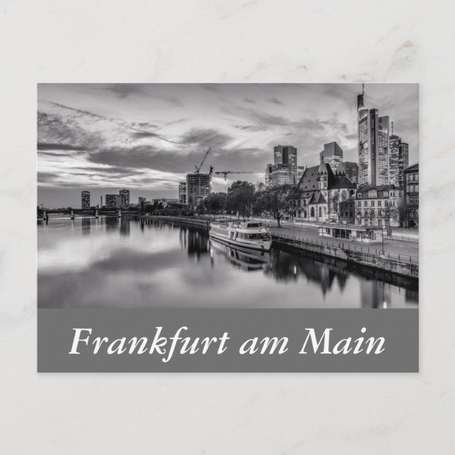 River Main in Frankfurt am Main Postcard (Front)