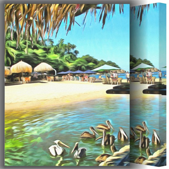 River Meets Ocean 0330 Art Canvas Print (Creator Uploaded)