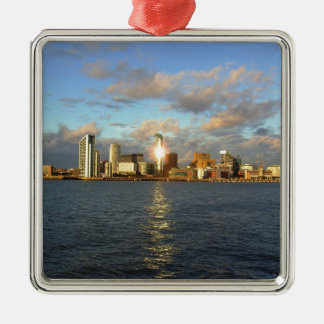 River Mersey & Liverpool Waterfront Metal Ornament