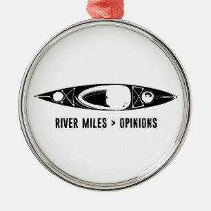 River Miles > Opinions Kayak Metal Ornament